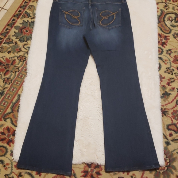 ORO by Ileana Oro Bootcut Dark Blue Jeans sz 16 - Picture 6 of 6